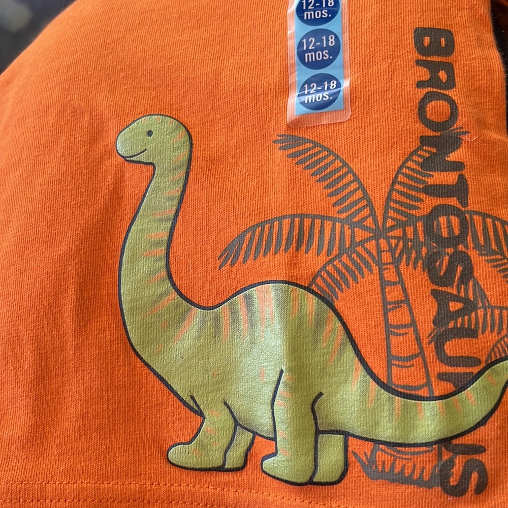 Gymboree orange dinosaur tee for 12-18 mos-NWT